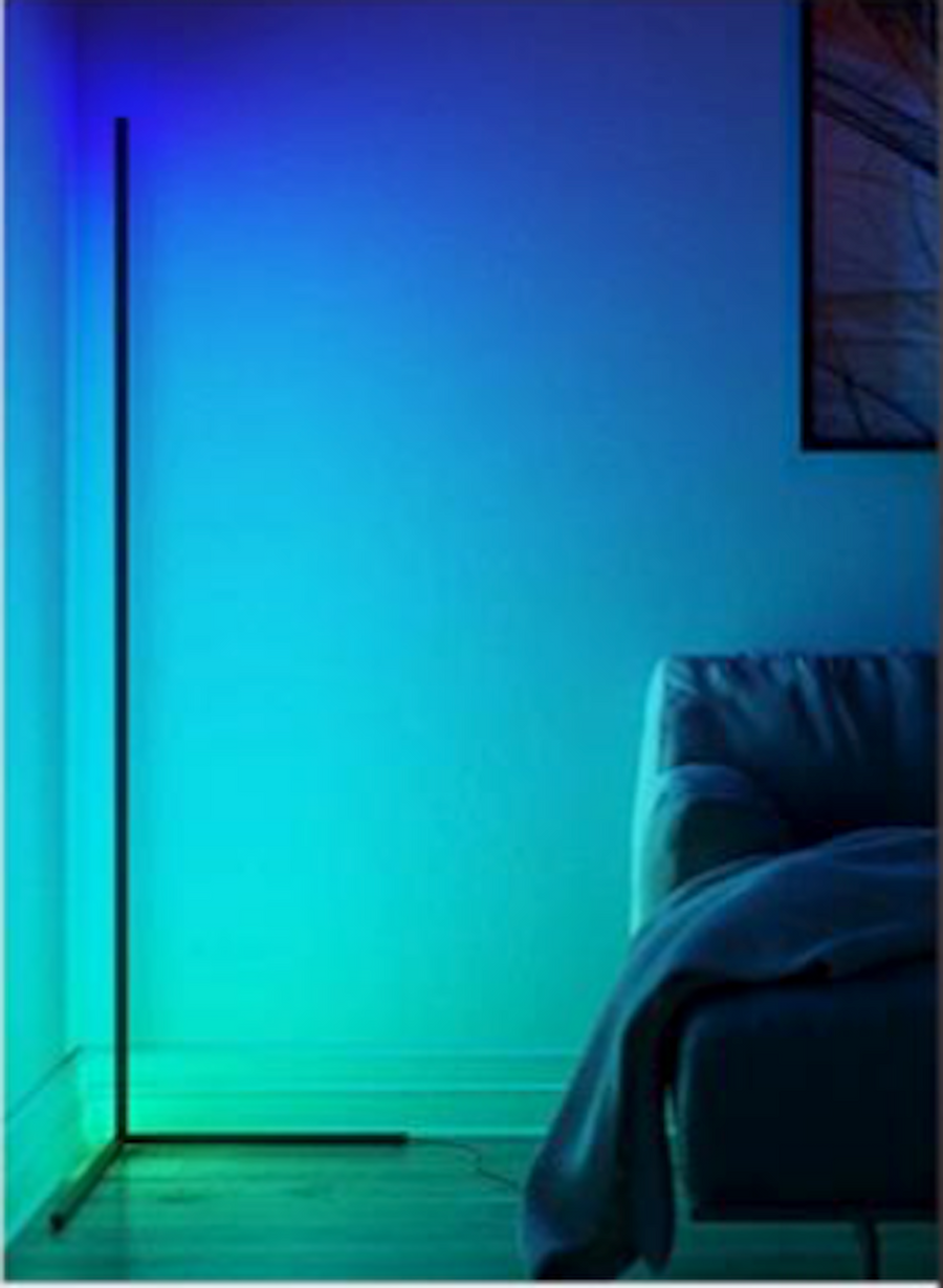Contemporary Nordic Style Corner LED Floor Lamp-RGB Colour changing